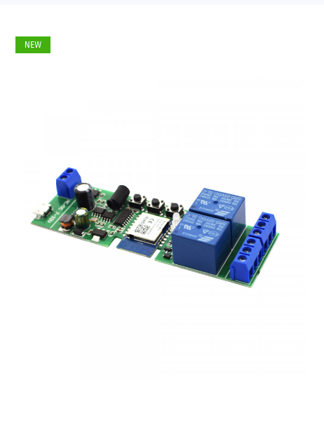 Garage switch - Tuya 2 Channel WiFi + RF Switch (5V - 32V)