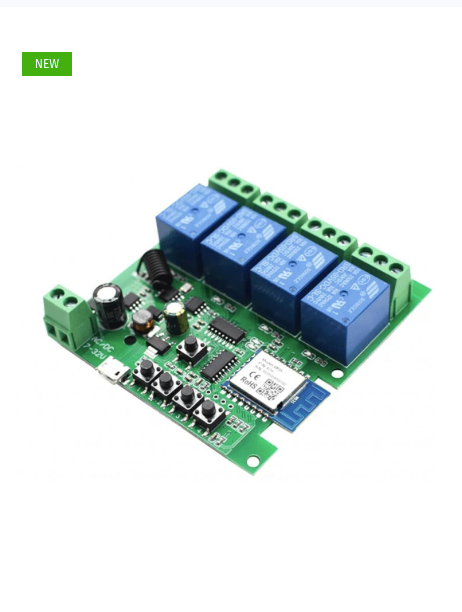 Garage switch - Tuya 4 Channel WiFi + RF Switch (5V - 32V)