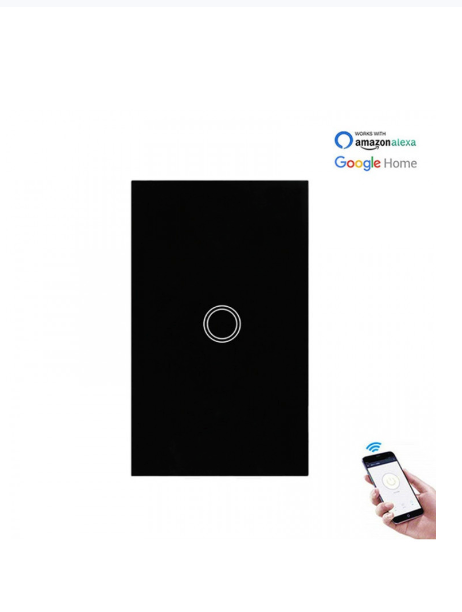 No neutral - Wifi Smart Light Switch 1Gang - Black (No Neutral Required)
