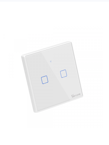 2 Gang - Sonoff T2 UK 2 Gang Smart Light Switch