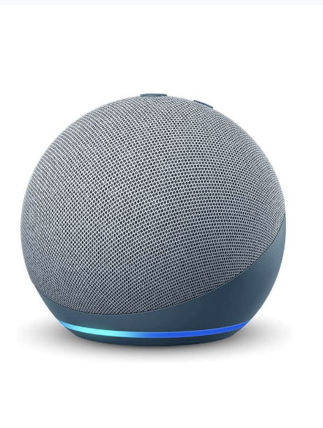 Echo - Amazon Echo Dot Smart Speaker - 4th Gen - Twilight Blue