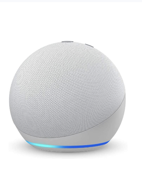 Echo - Amazon Echo Dot Smart Speaker - 4th Gen - Glacier
